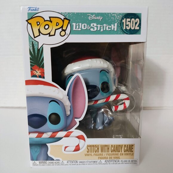 Funko Pop - Lilo & Stitch - Stitch w/ Candy Cane - #1502 - Picture 1 of 6